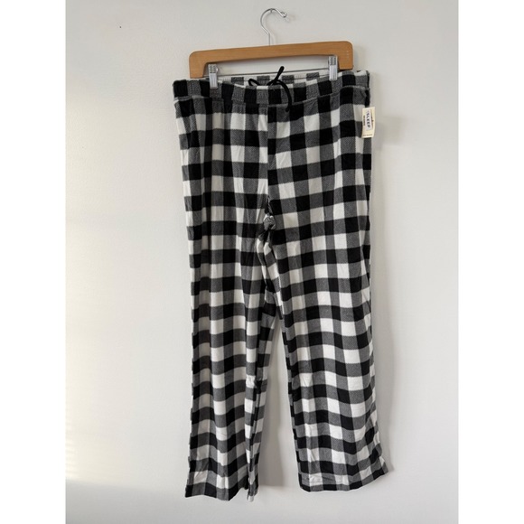 Aeropostale Women's Black & White Checkered Sleep Pants – Size Large – NWT - Picture 1 of 6